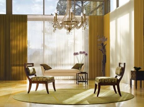 Living Room Drapes: Luminette® Modern Draperies by Hunter Douglas 